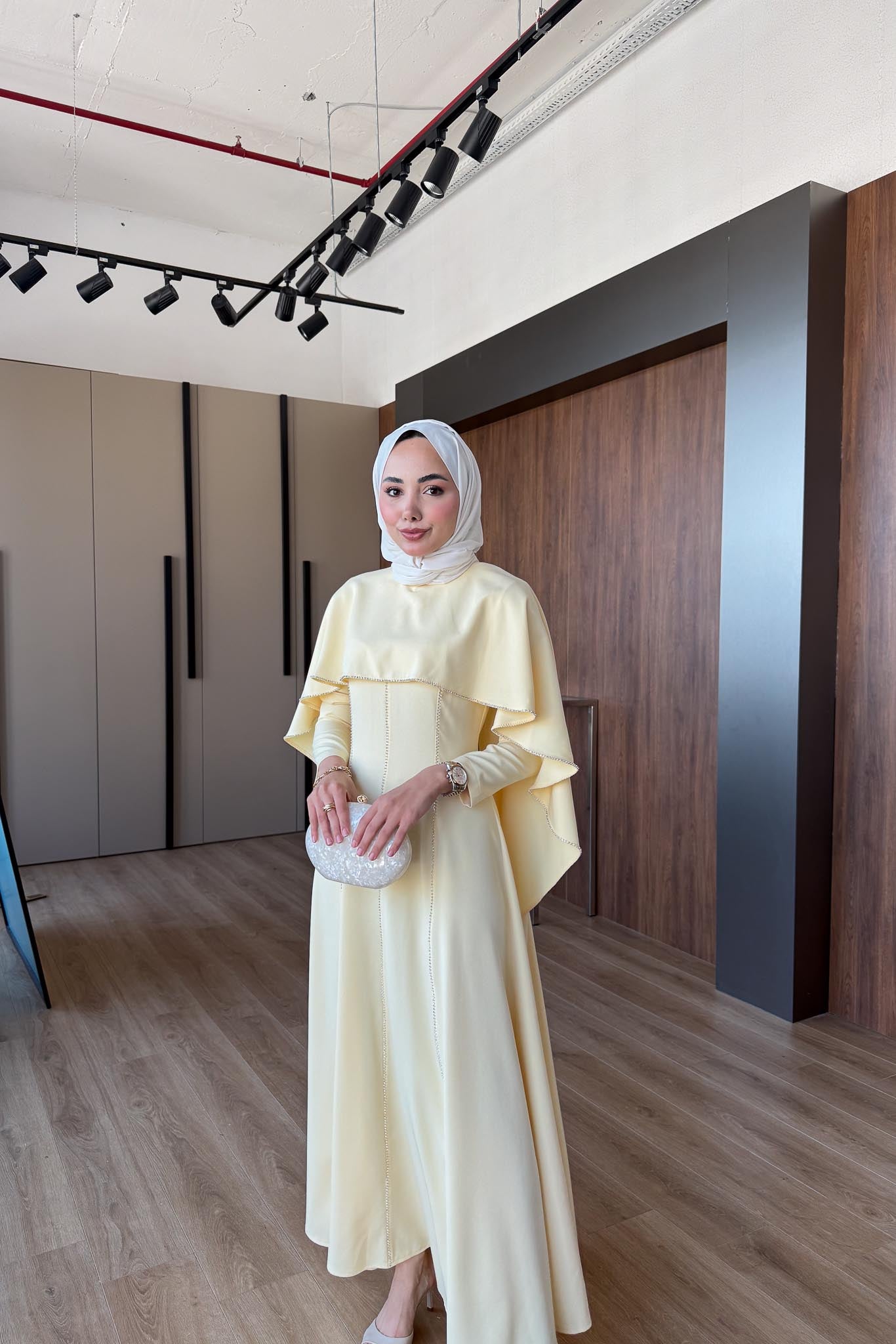 Ajda Pleated Skirt Set Petrol
