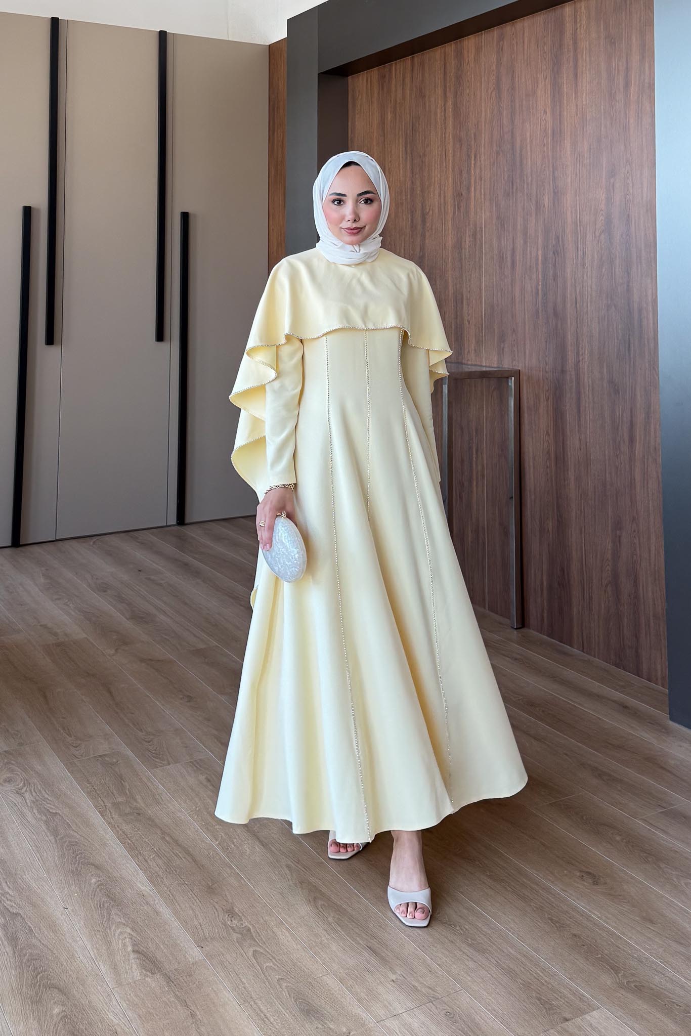 Ajda Pleated Skirt Set Petrol