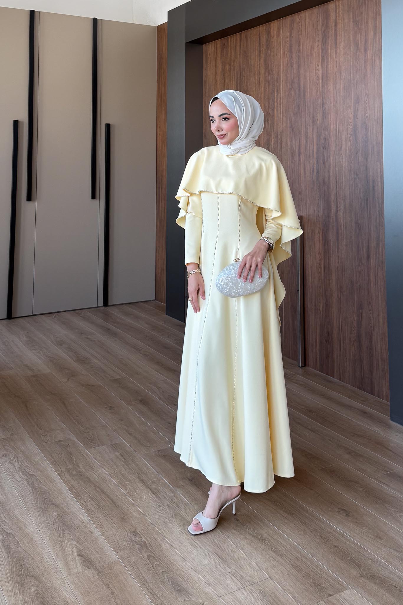 Ajda Pleated Skirt Set Petrol