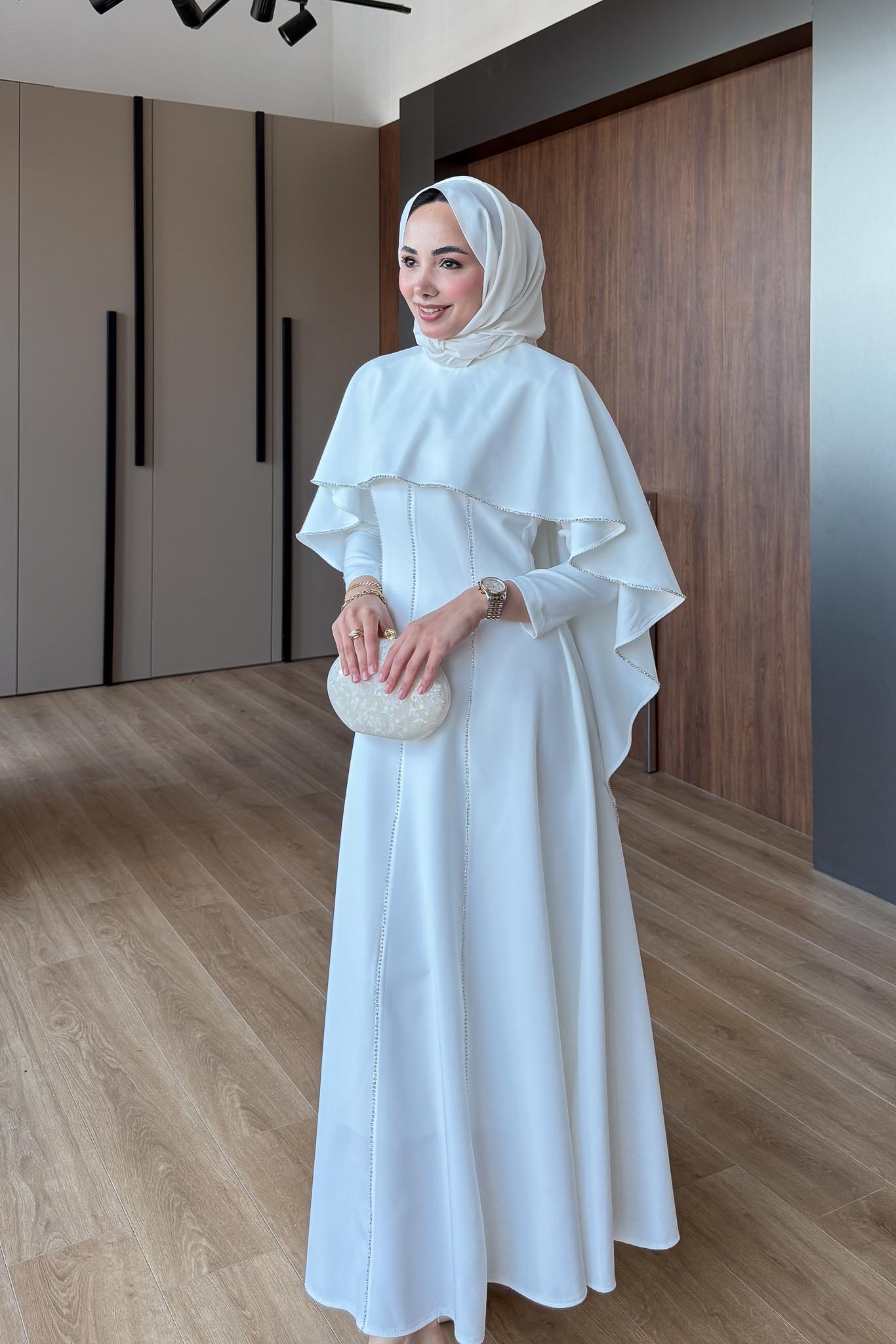 Ajda Pleated Skirt Set Petrol
