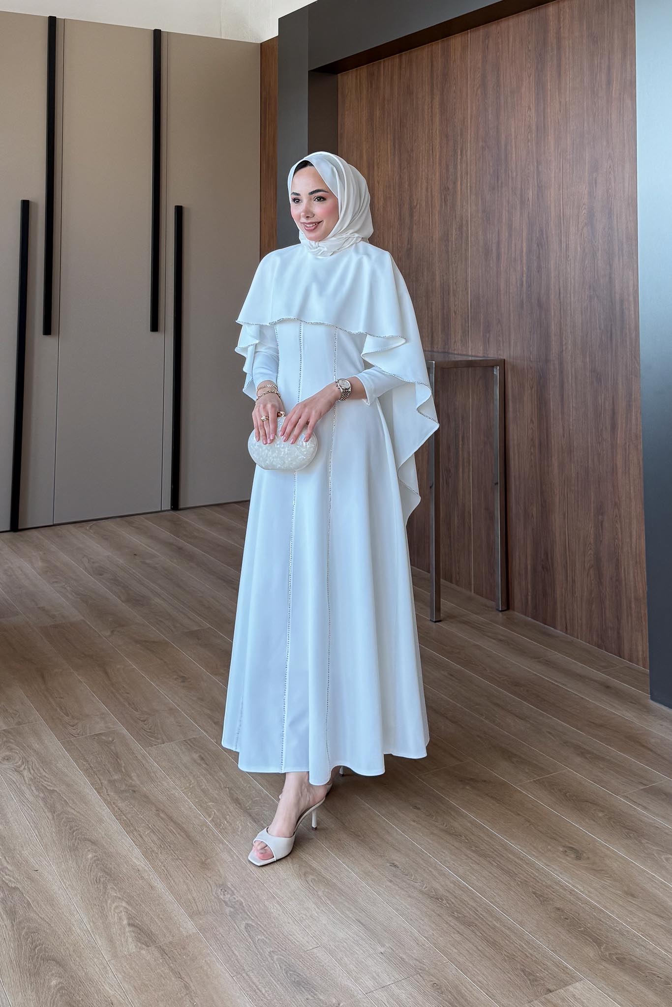 Ajda Pleated Skirt Set Petrol