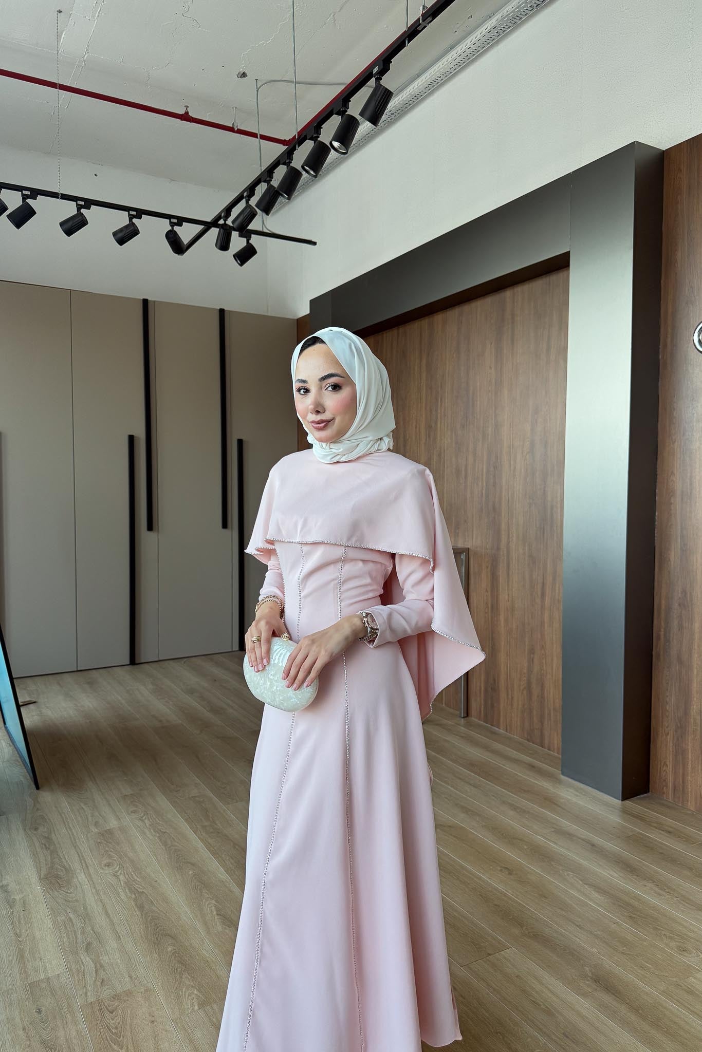 Ajda Pleated Skirt Set Petrol