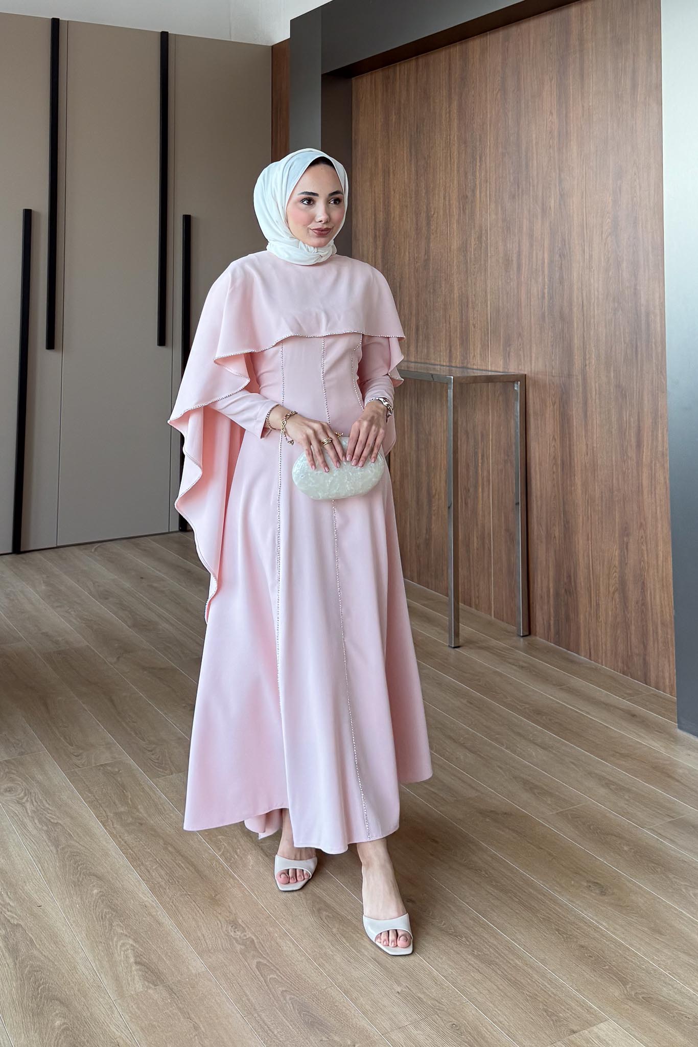 Ajda Pleated Skirt Set Petrol