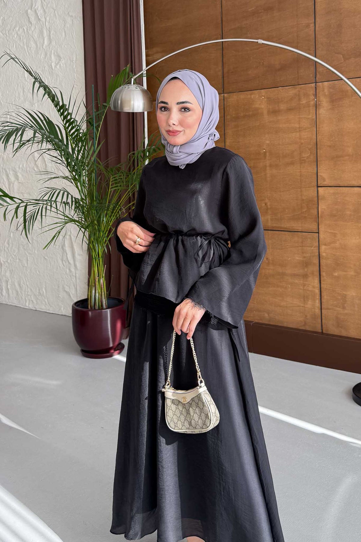 Royal Dantelli Takım Siyah