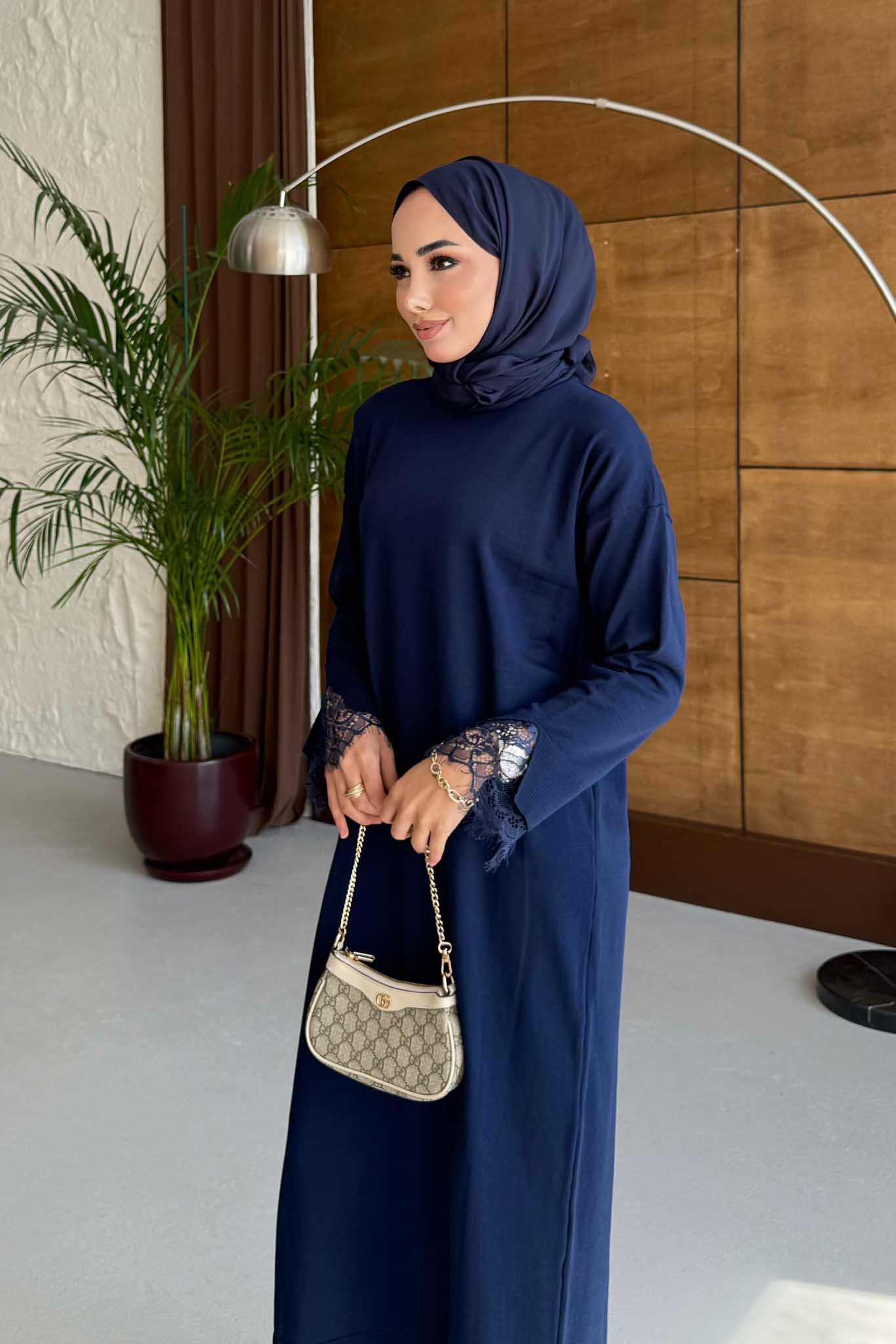 Ajda Pleated Skirt Set Petrol