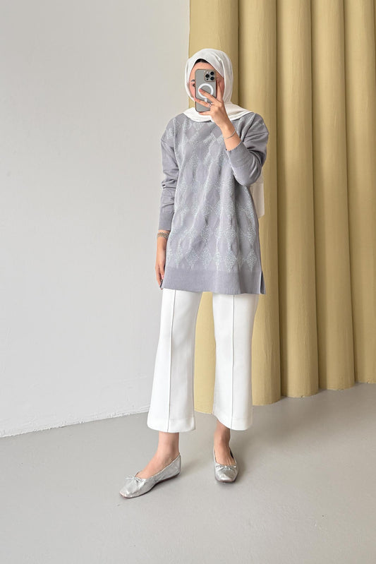 Ajda Pleated Skirt Set Petrol