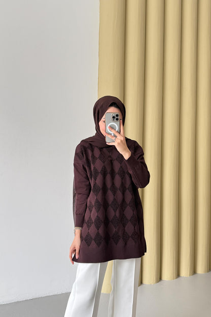 Ajda Pleated Skirt Set Petrol