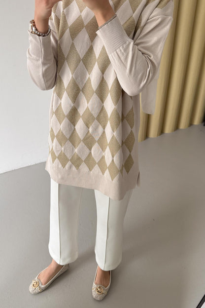 Ajda Pleated Skirt Set Petrol