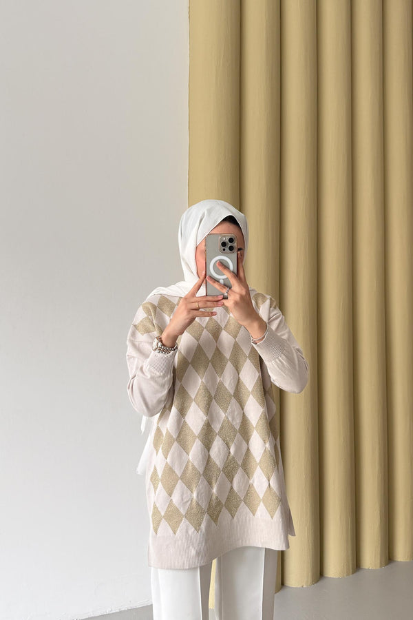 Ajda Pleated Skirt Set Petrol
