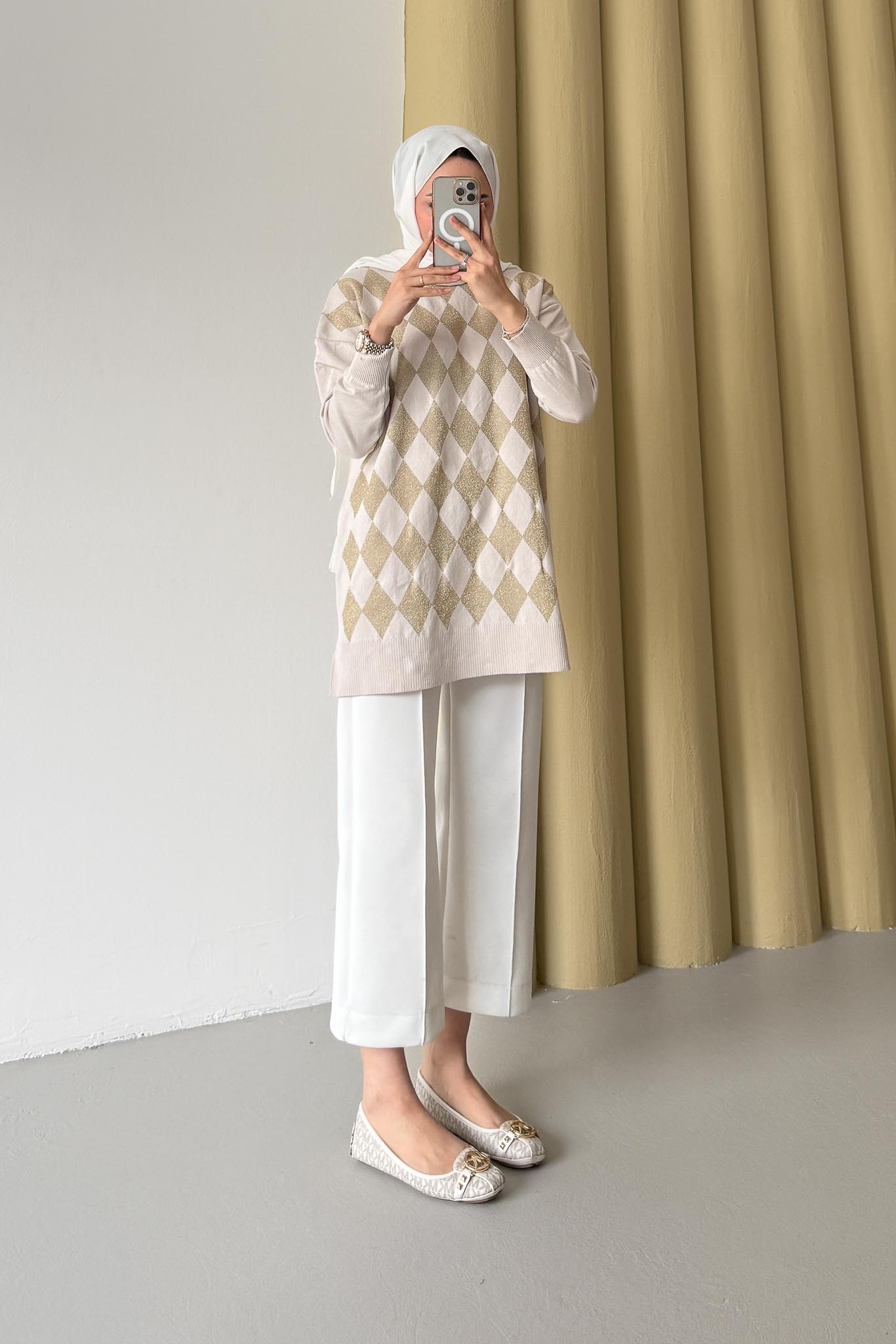 Ajda Pleated Skirt Set Petrol