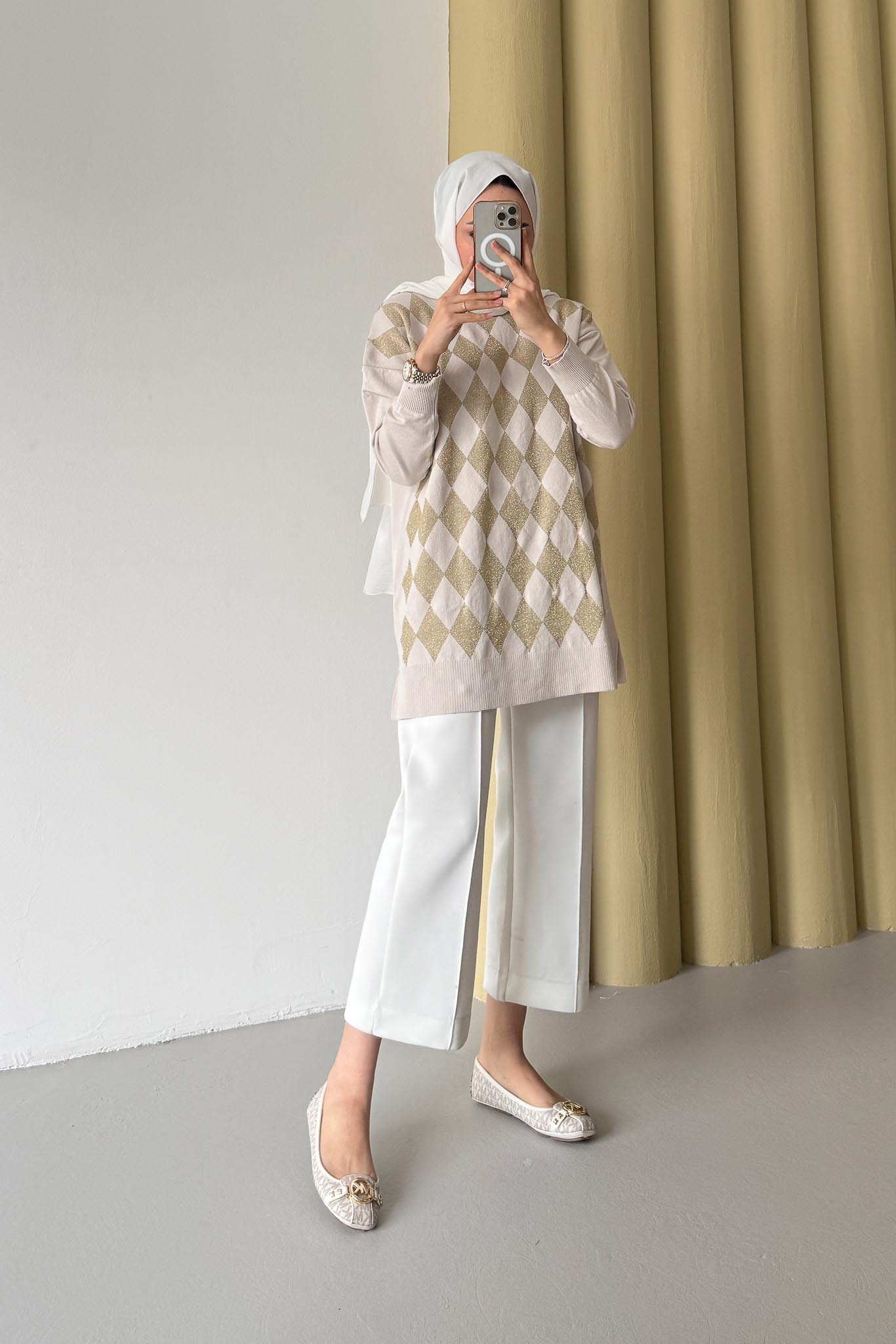 Ajda Pleated Skirt Set Petrol