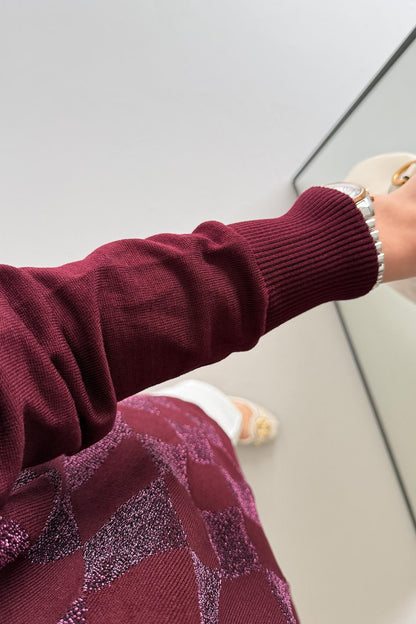 Ajda Pleated Skirt Set Petrol