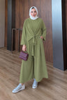 Seyran Pleated Dress Beige