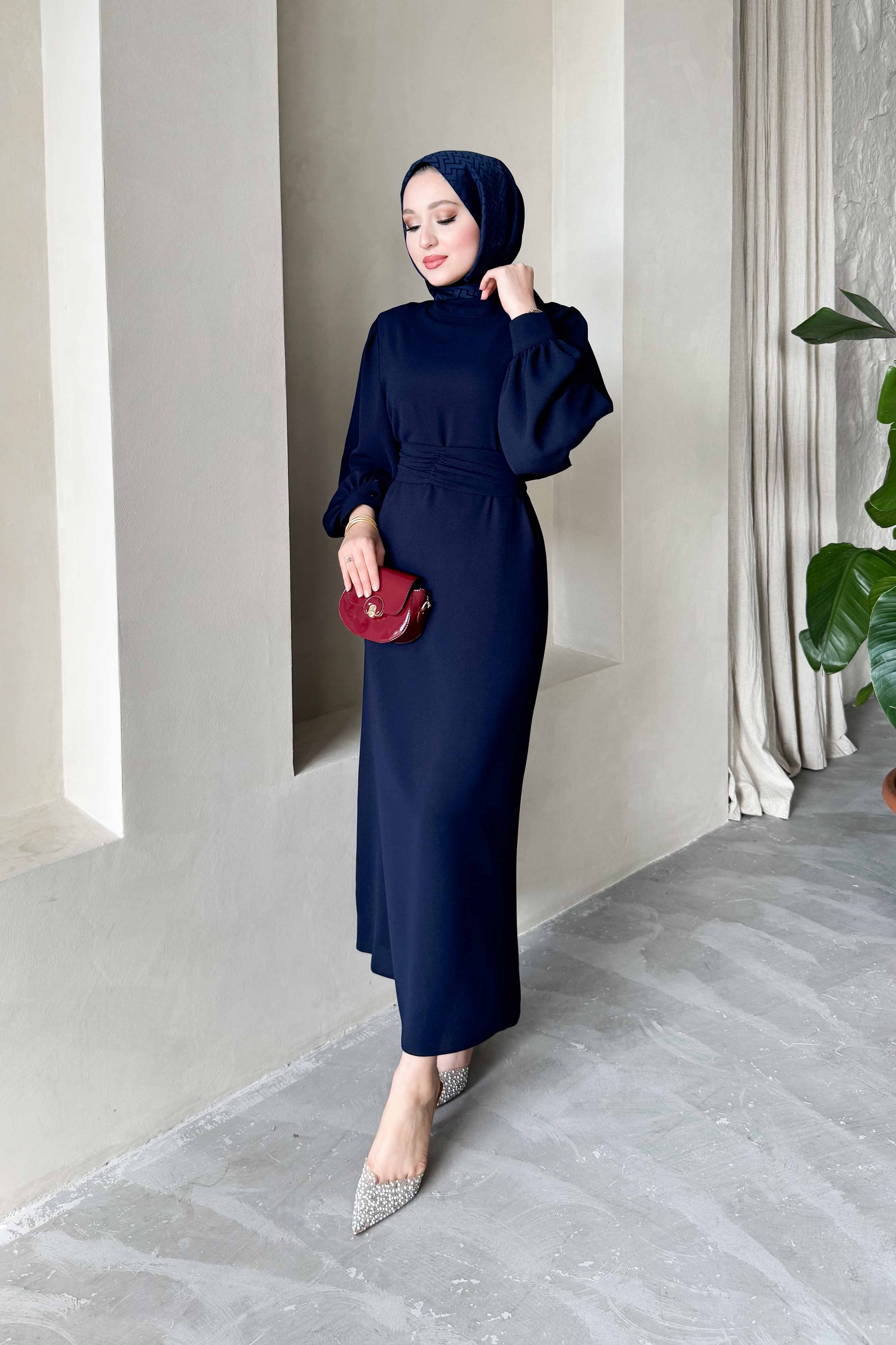 New Hurrem Evening Dress Navy Blue 