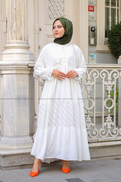 Alaçatı Dress White