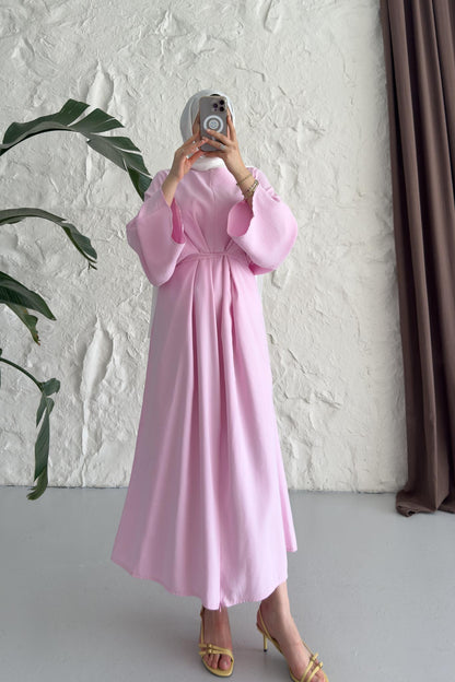 Bağlamalı Alonso Elbise Pembe