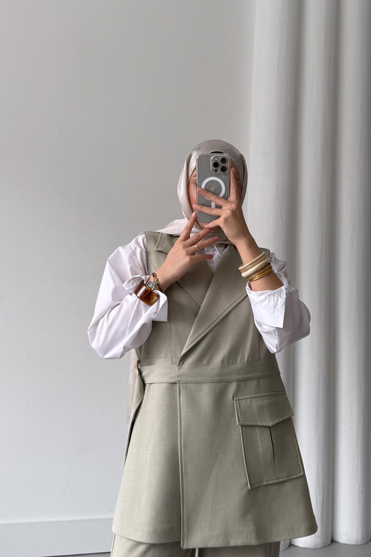 Amanda Yelek Su Yeşili