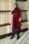 Blenda Angora Hırka Bordo
