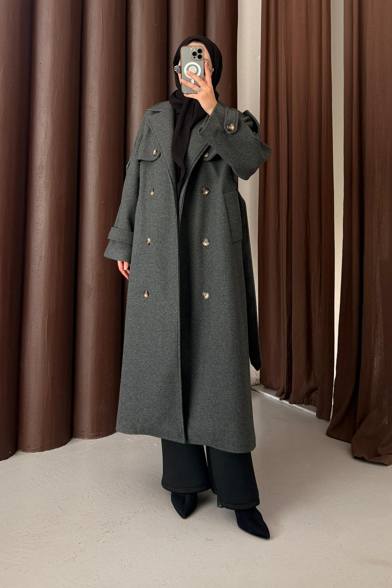 Prime Trench Coat Oil Green