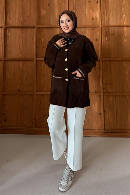 Ajda Pleated Skirt Set Petrol