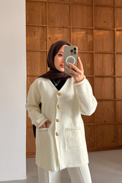 Ajda Pleated Skirt Set Petrol