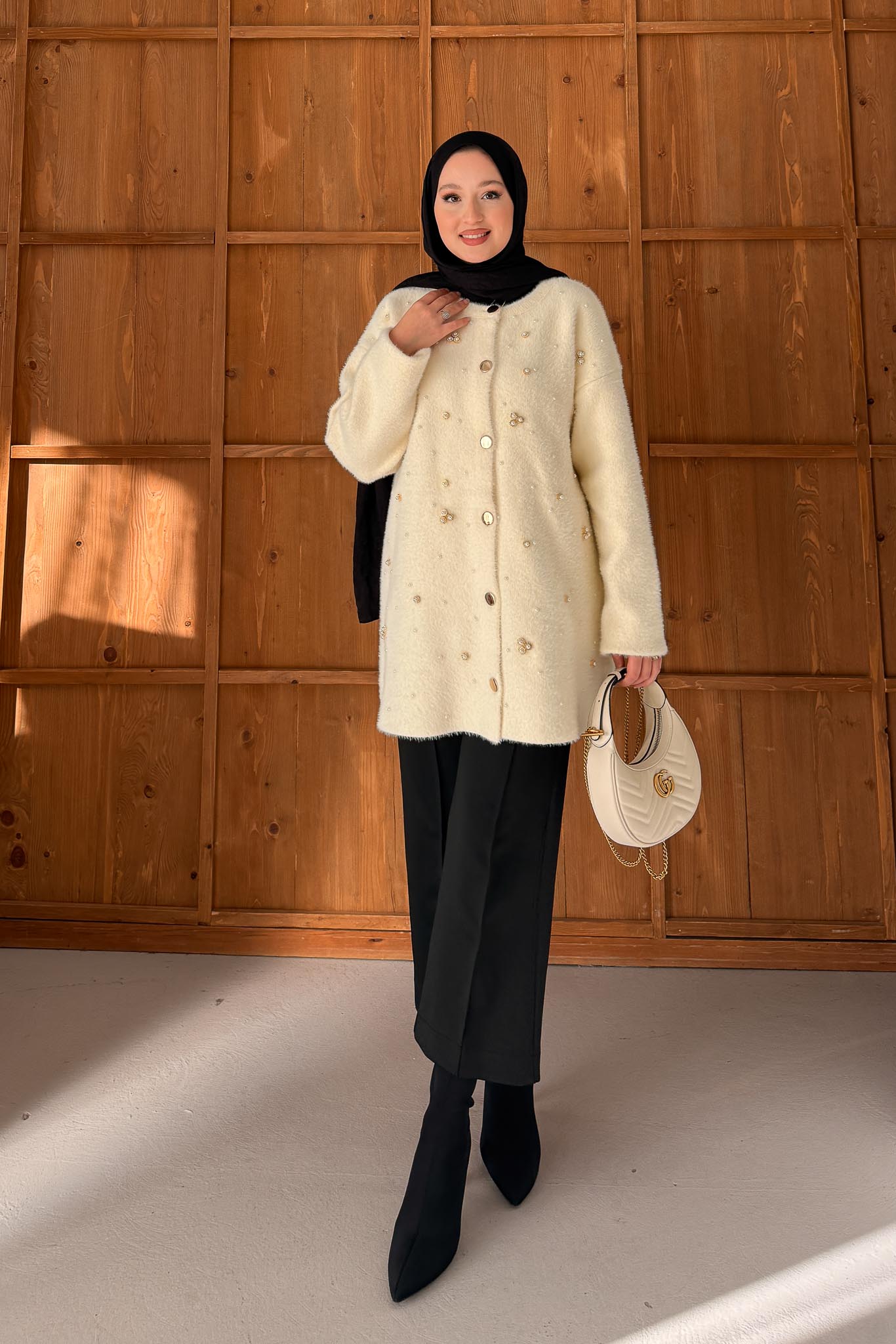 Ajda Pleated Skirt Set Petrol