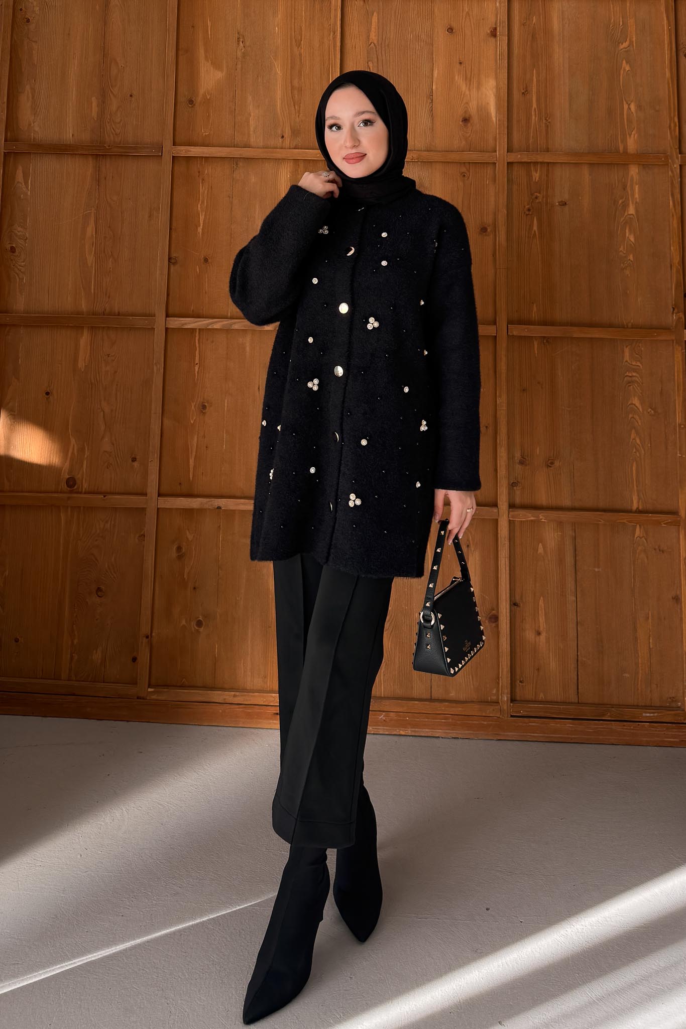 Ajda Pleated Skirt Set Petrol