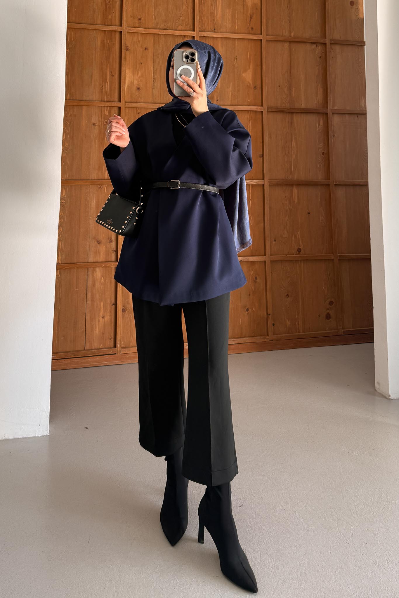 Ajda Pleated Skirt Set Petrol