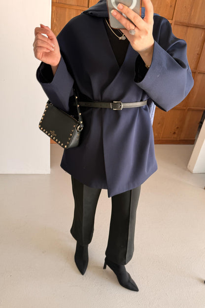 Ajda Pleated Skirt Set Petrol