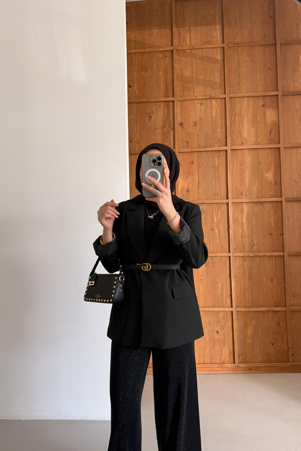 Yeni Blazer Ceket Siyah