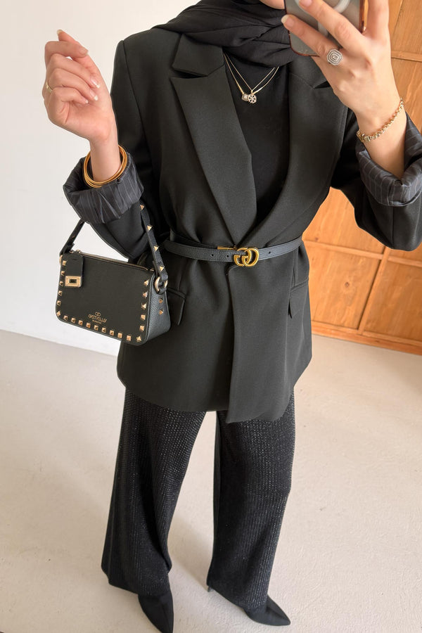 Yeni Blazer Ceket Siyah