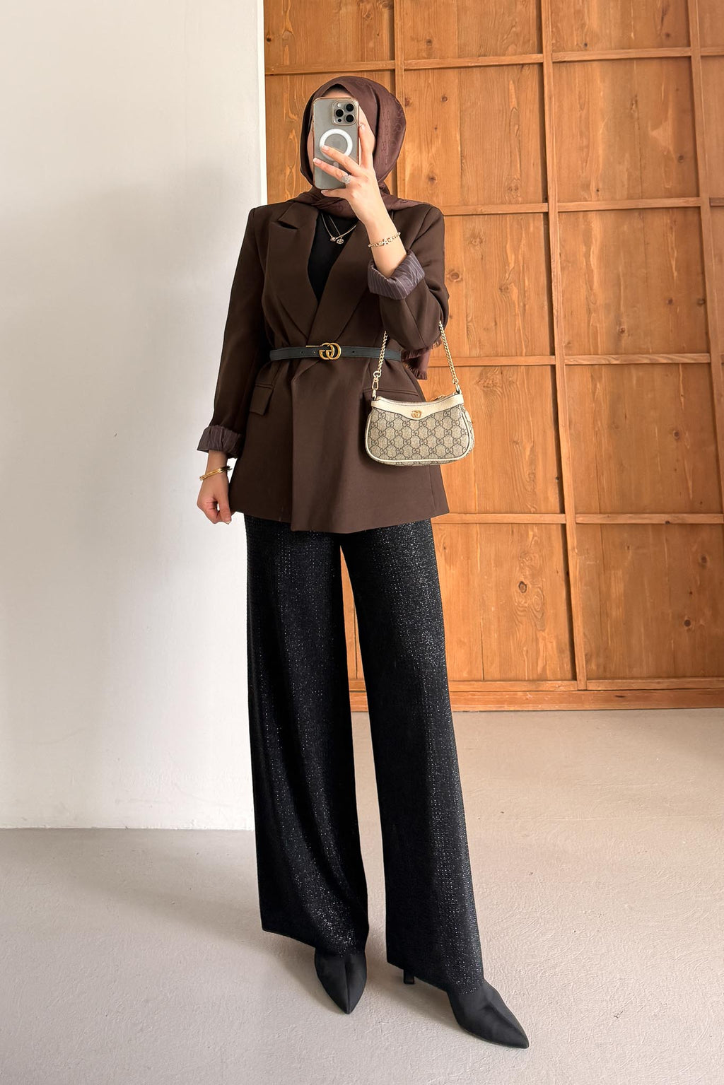 Yeni Blazer Ceket Kahverengi