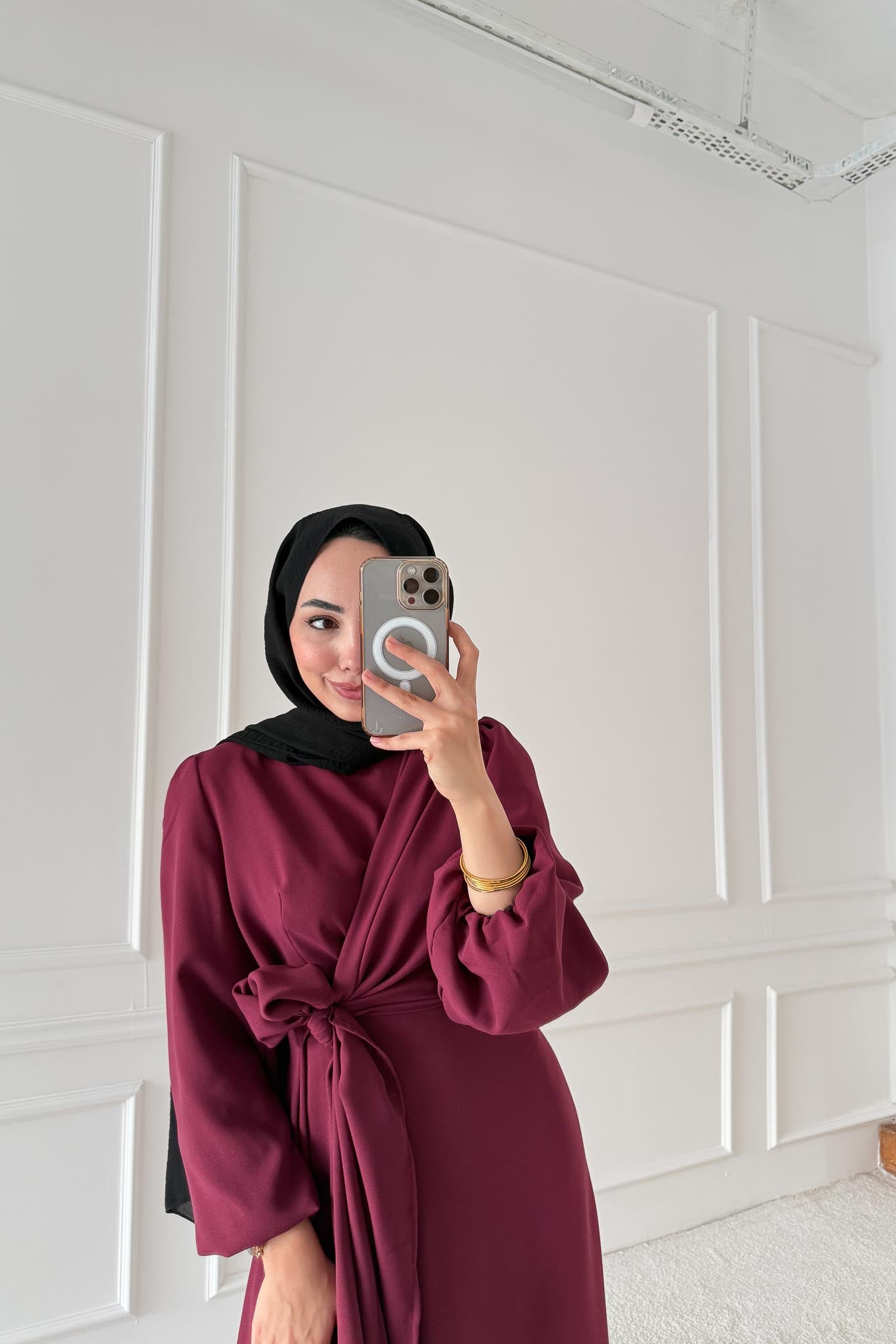 New Hurrem Evening Dress Burgundy