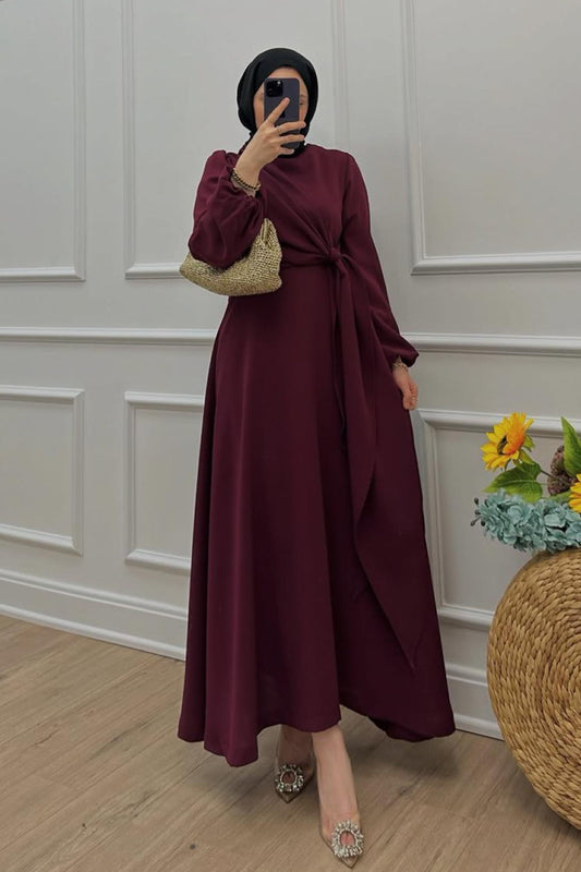 New Hurrem Evening Dress Burgundy