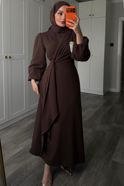 New Hurrem Evening Dress Burgundy