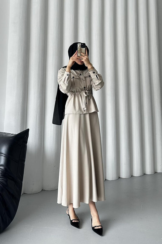 Armia Pleated Detailed Suit Light Lilac