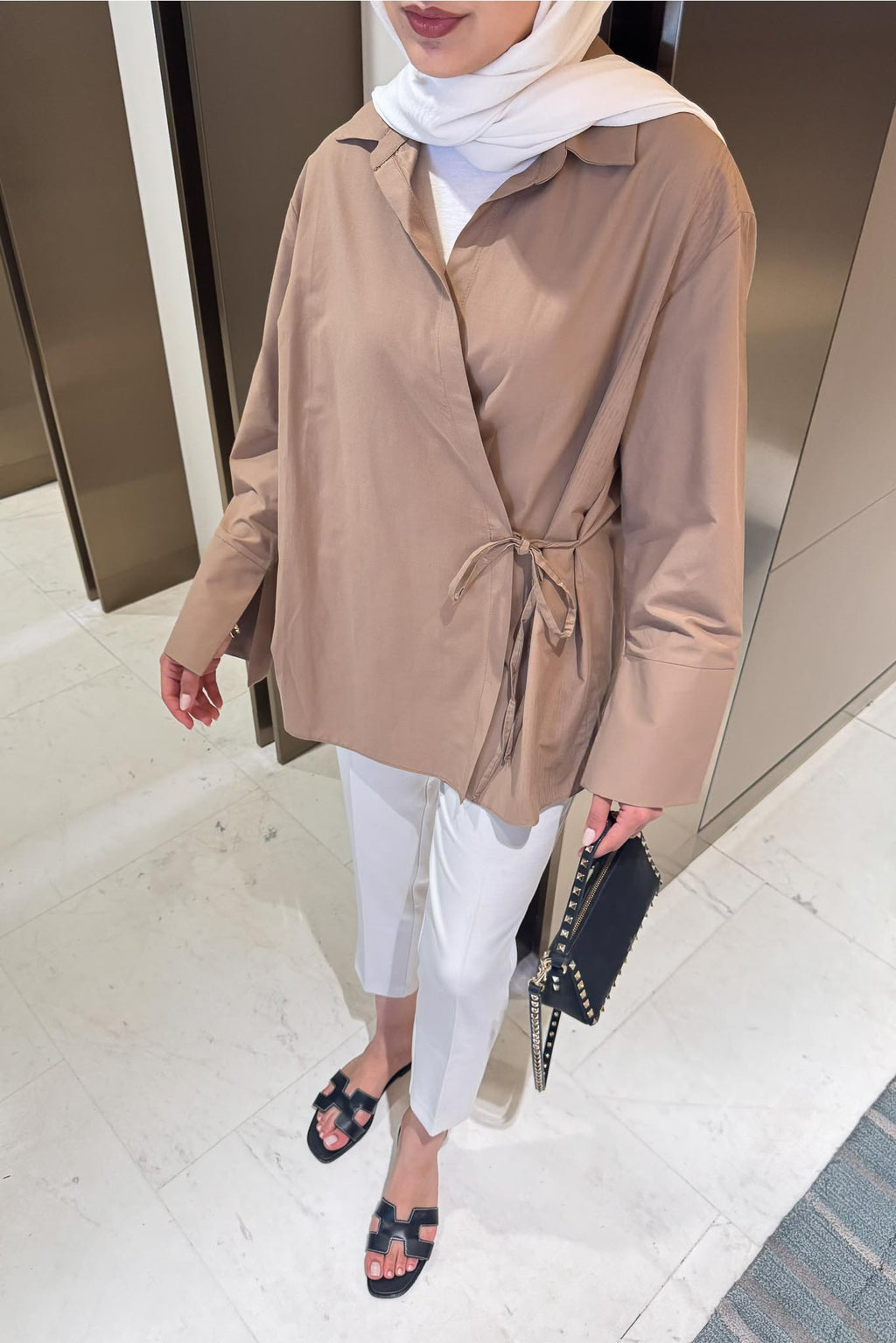 Meta Bağlamalı Kimono Vizon