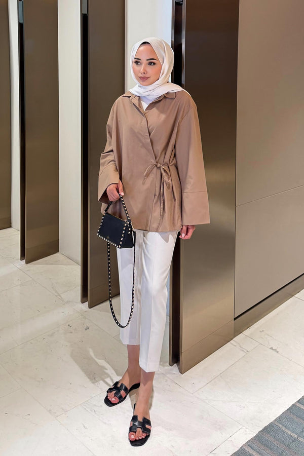 Meta Bağlamalı Kimono Vizon