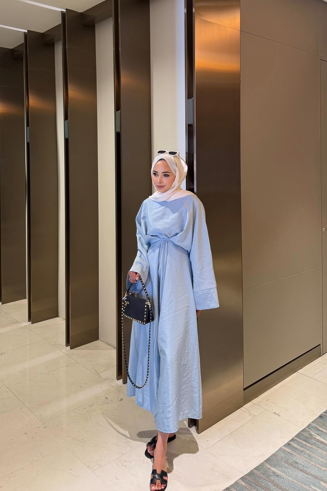 Ajda Pleated Skirt Set Petrol