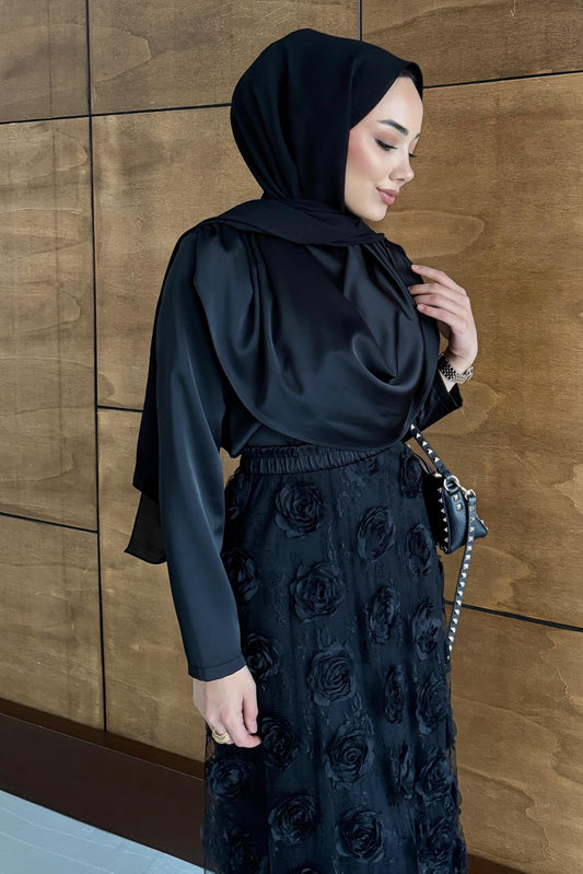 Mood Bluz Takım Siyah