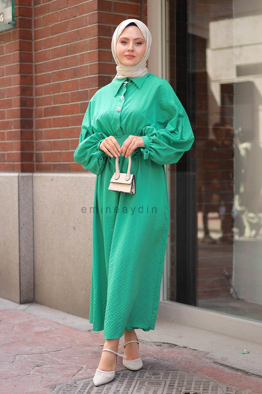 Brooch Dress Green