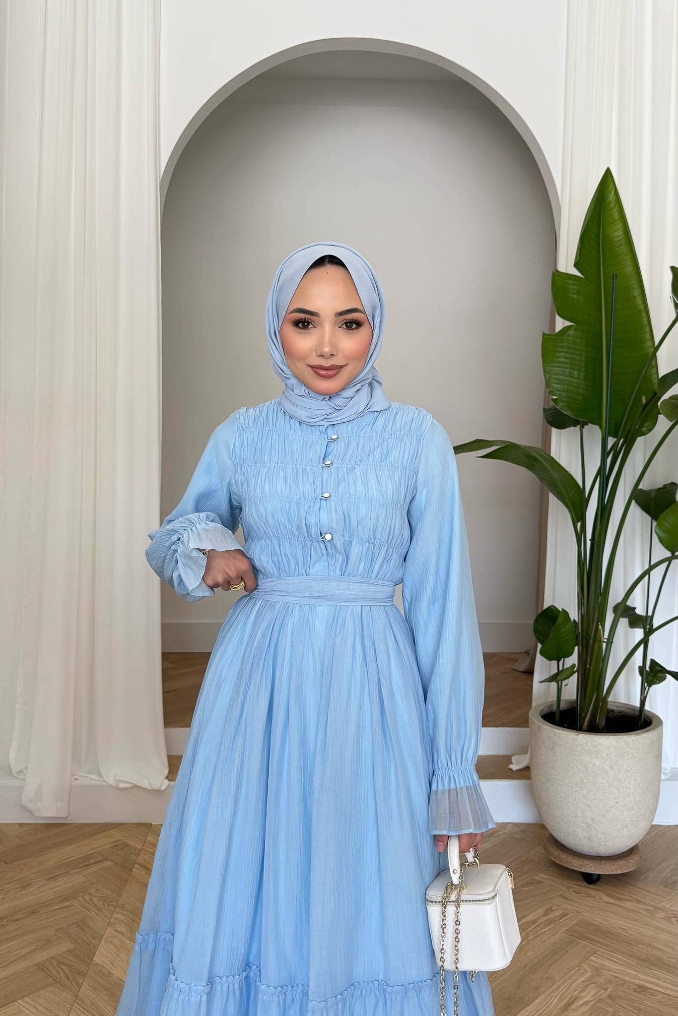 Ajda Pleated Skirt Set Petrol