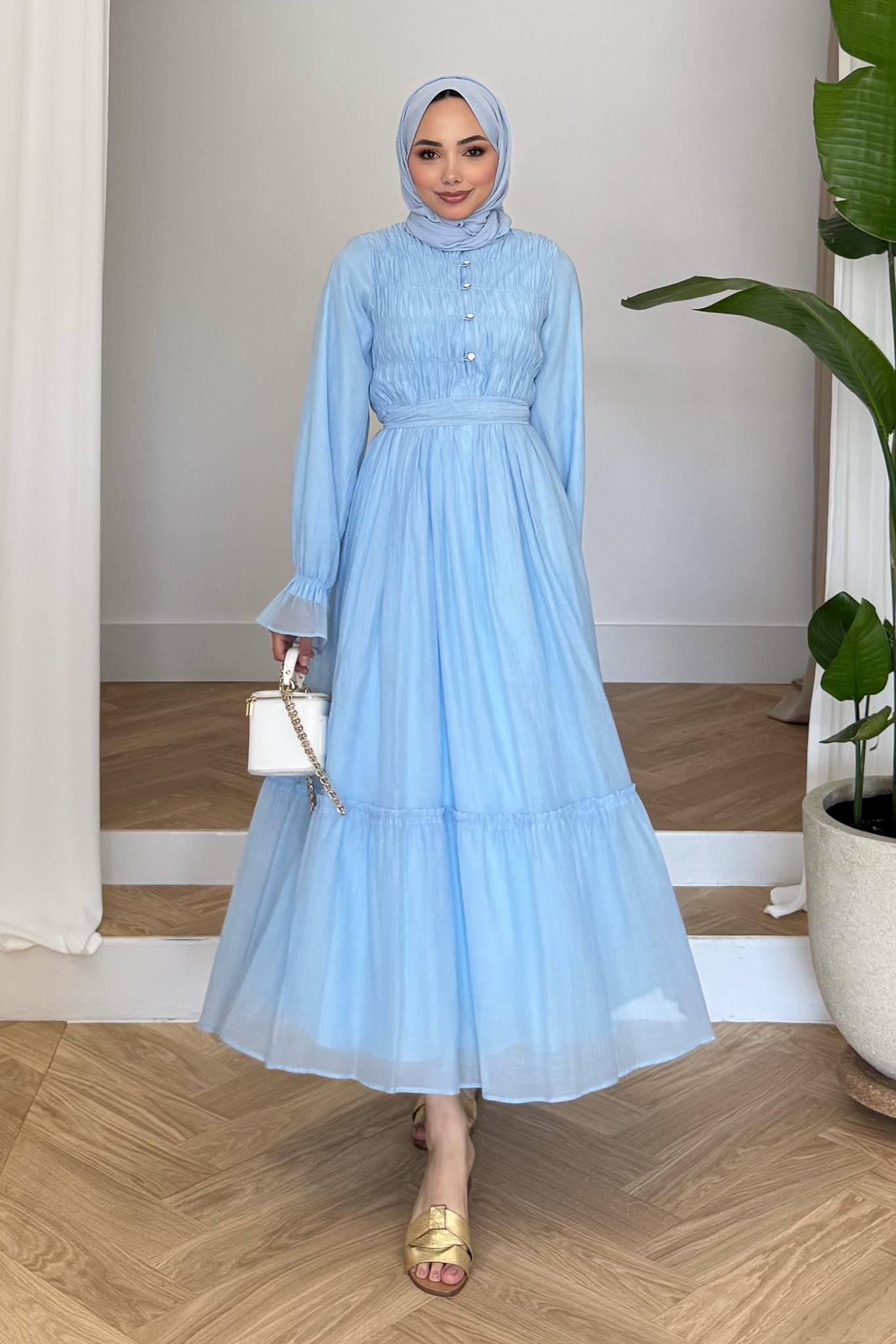 Ajda Pleated Skirt Set Petrol