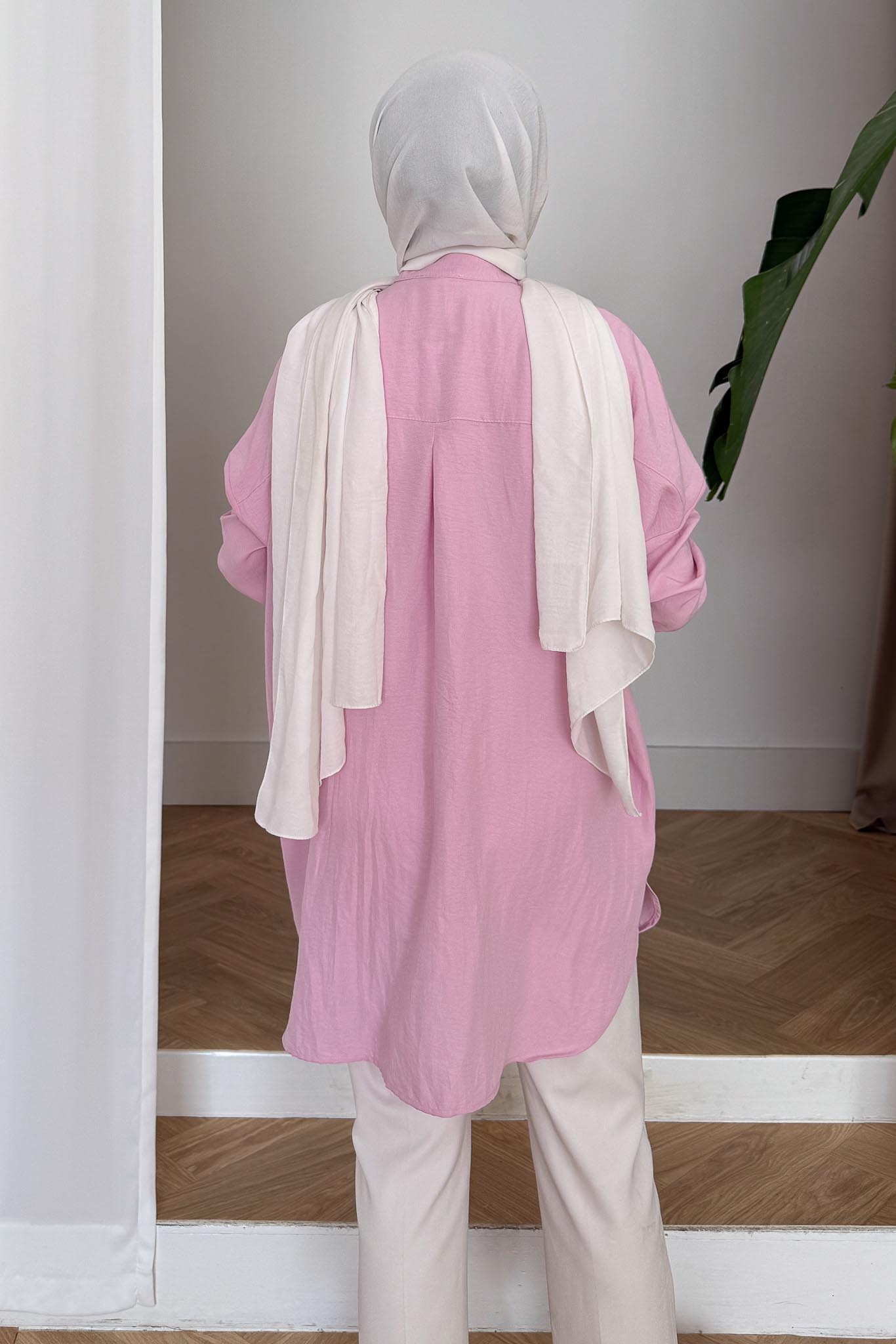 Carina Gömlek Toz Pembe
