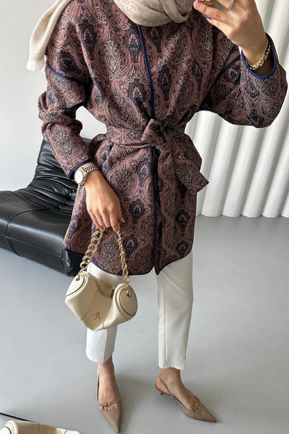 Axer Jacquard Jacket Gold