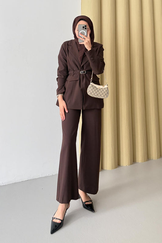 Armia Pleated Detailed Suit Light Lilac