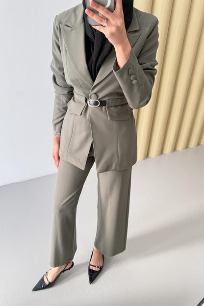 Armia Pleated Detailed Suit Light Lilac