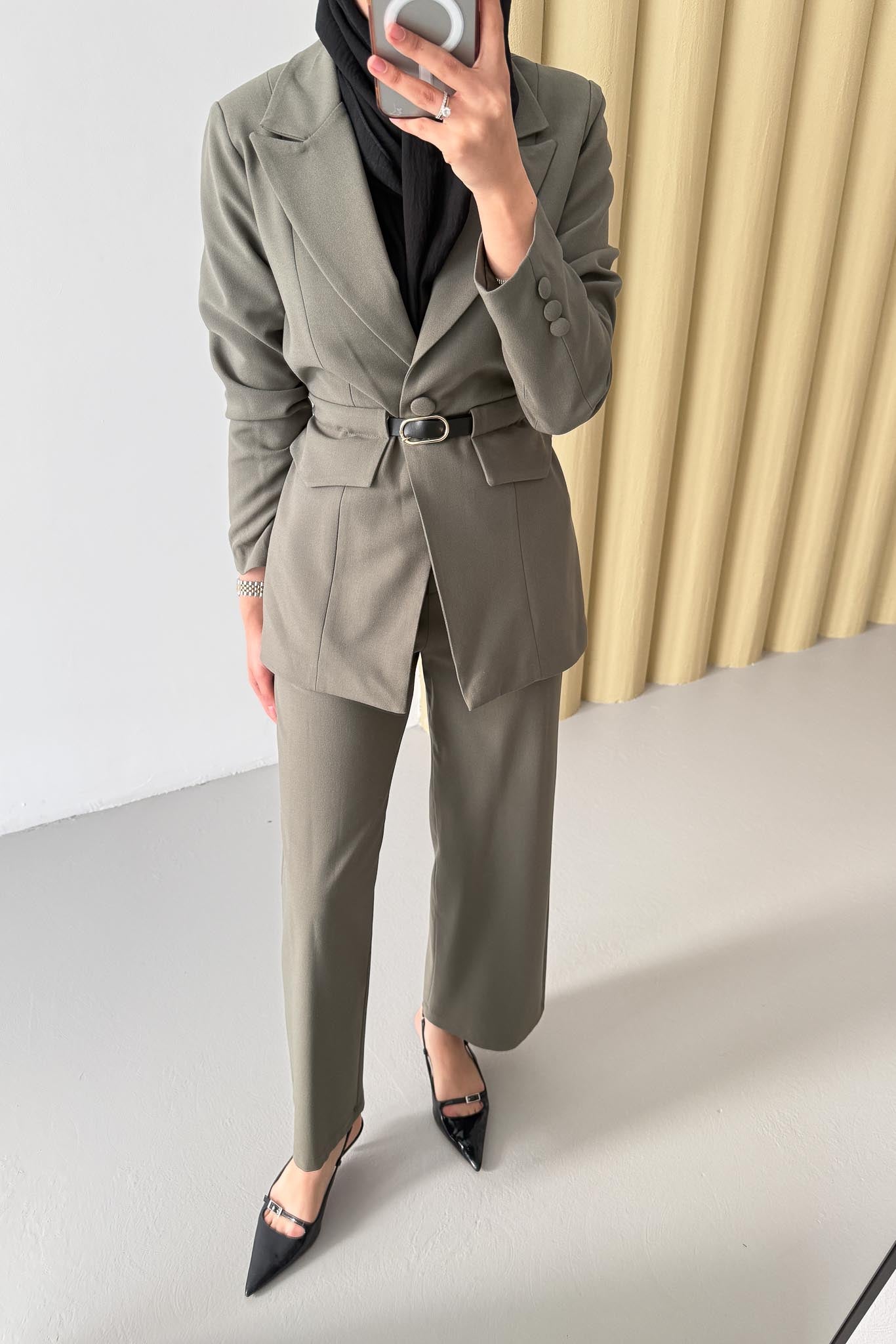 Armia Pleated Detailed Suit Light Lilac