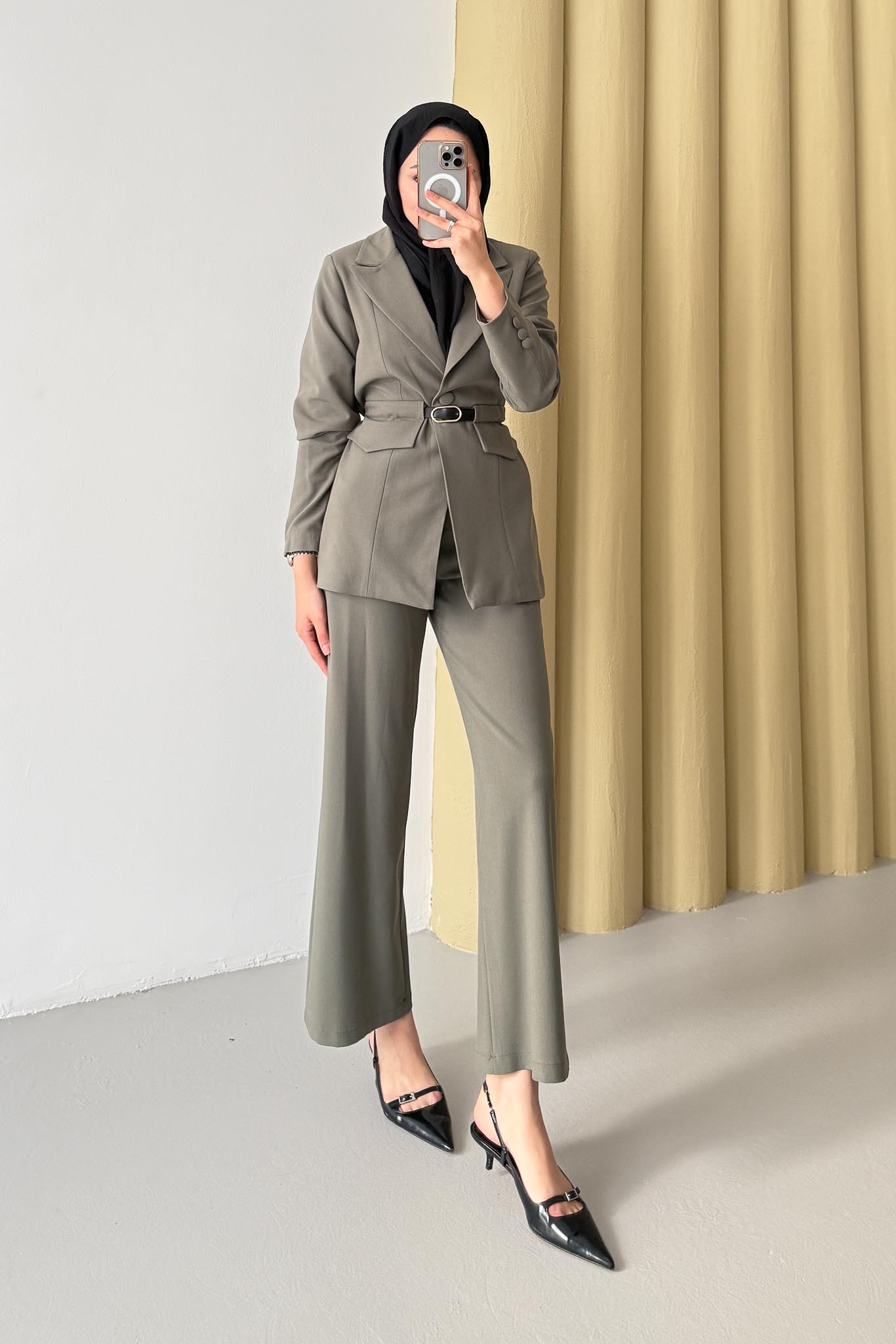 Armia Pleated Detailed Suit Light Lilac