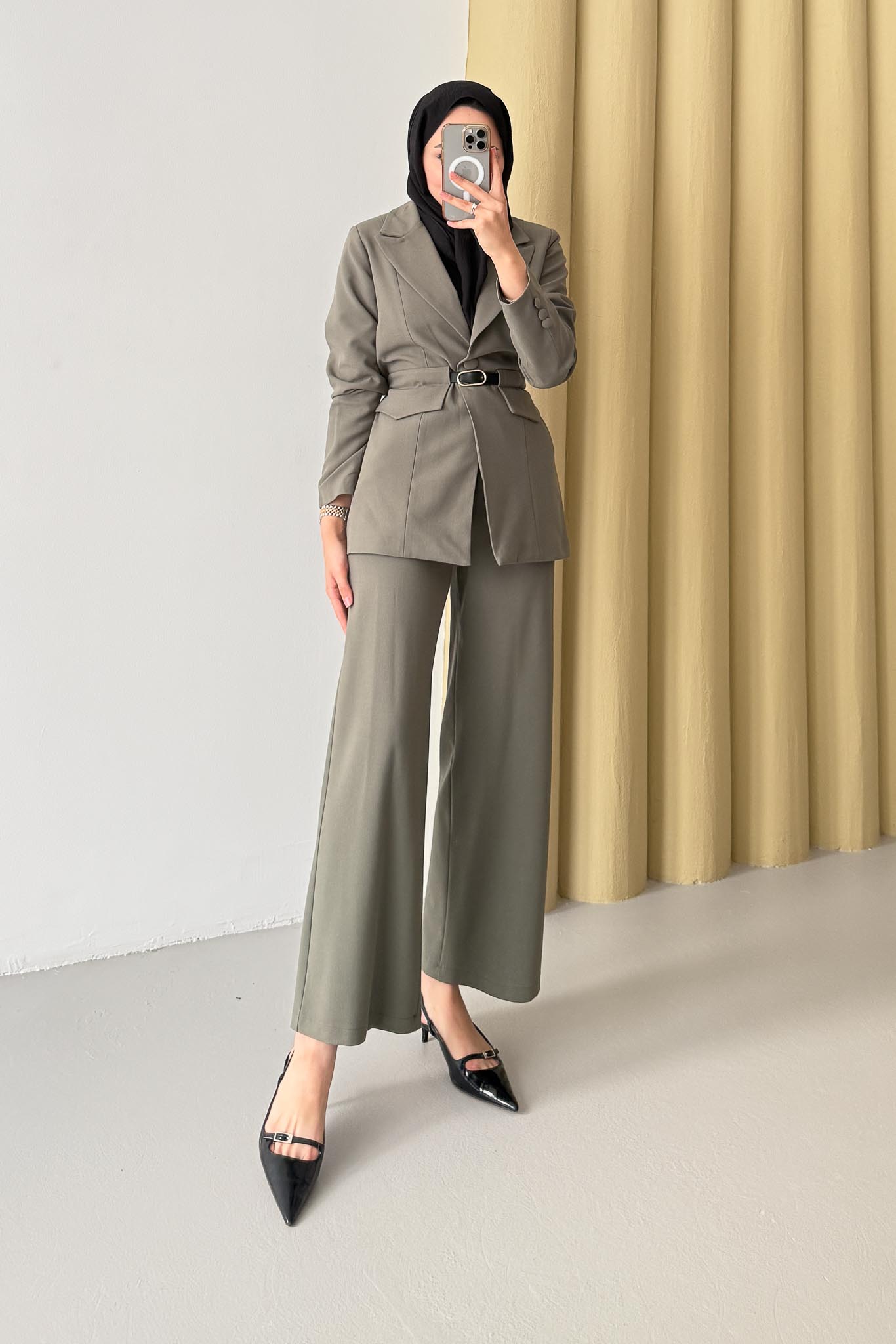 Armia Pleated Detailed Suit Light Lilac